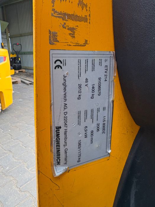 Jungheinrich ETV 214, Wózek boczny reach truck wysoki skład 830 cm - obrazek 5